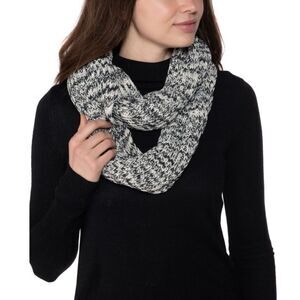 New Style Co Space-Dye Infinity Scarf Black Neutral, women's accessories